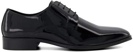 Dune London Dune Heren Sheer - Slim Patenten Gibson Schoenen Zwart