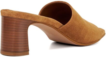 Dune London Dune Jule Suède Dames Tan Sandalen Bruin - EU 42 / UK 8