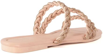 Dune London Dune Lassa Synthetisch Damessandalen Nude Roze - EU 37 / UK 4