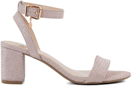 Dune London Dune Meye Synthetische Dames Rose Gouden Hakken Roségoud - EU 38 / UK 5