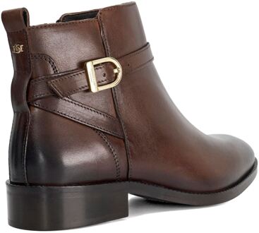 Dune London Dune Pemma Leren Dames Bruine Laarzen