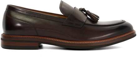 Dune London Dune Shaw Leren Bruine Instappers Voor Heren - EU 43 / UK 9