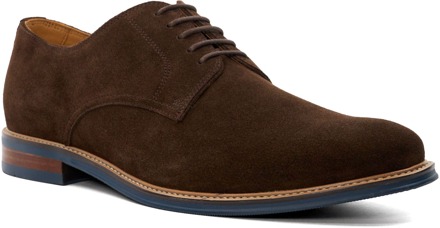Dune London Dune Stanley Lederen Heren Bruine Veterschoenen