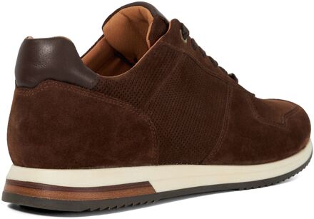 Dune London Dune Trilogie Suède Heren Bruine Veterschoenen