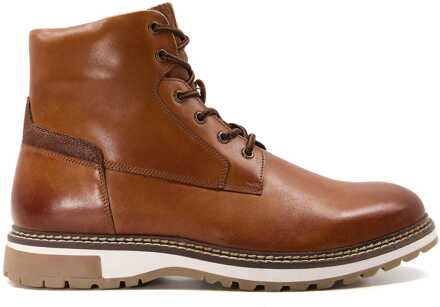 Dune London Men's Dune London Contor Flat Ankle Boots in Brown Bruin
