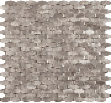 Dune Materia Mosaics Mozaiektegel 28.4x30cm Halley Silver 5mm Mat/glans Silver 1916866 Silver Mat (Zilver)
