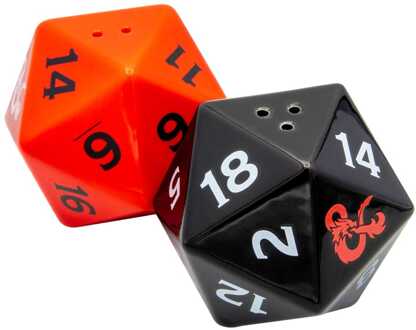 Dungeons & Dragons 3D Salt and Pepper Shaker Dice