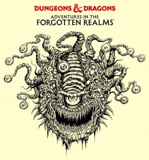 Dungeons & Dragons Beholder Unisex T-Shirt - White Vintage Wash - L Crème