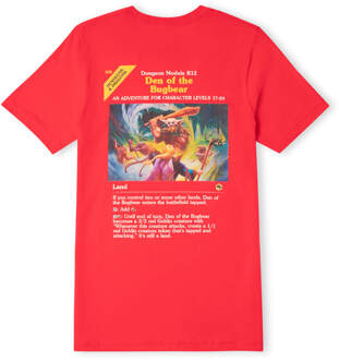 Dungeons & Dragons Den Of The Bug Bear Unisex T-Shirt - Red - S Rood