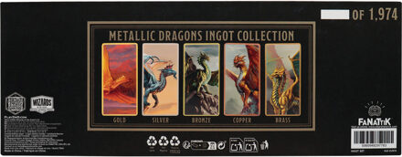 Dungeons & Dragons – Metallic Dragons 5 Piece Ingot Set