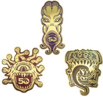 Dungeons & Dragons Pin Badge Set 50th Anniversary