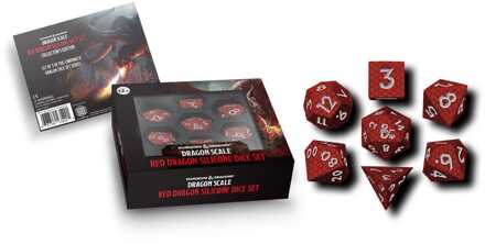 Dungeons & Dragons Premium Silicon Dice Set Dragon Scale Red (7)