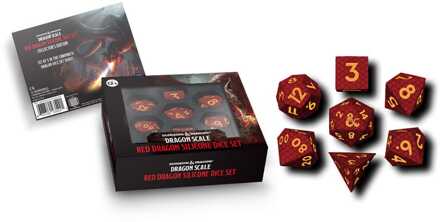 Dungeons & Dragons Premium Silicon Dice Set Dragon Scale Red (7)