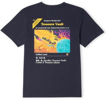 Dungeons & Dragons Treasure Vault Unisex T-Shirt - Navy - M Blauw