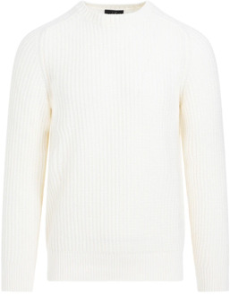 Dunhill Round-neck Knitwear Dunhill , White , Heren - L,S