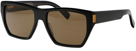 Dunhill Stijlvolle zonnebril Du0031S Dunhill , Black , Heren - 56 MM