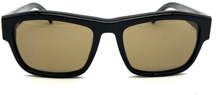 Dunhill Zwarte zonnebril voor vrouwen Dunhill , Black , Dames - 57 MM