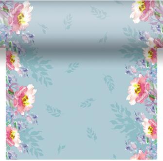duni 3-in-1 Flowy Floral 40x480cm blauw