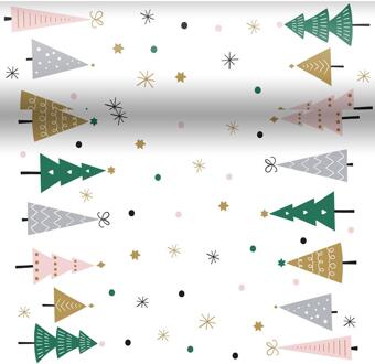 duni 3-in-1 Noel Trees 40x480cm wit