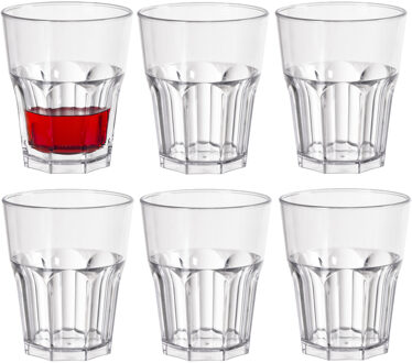 duni Drinkglas Any Day - 6x - onbreekbaar kunststof - 240 ml - vaatwasser bestendig