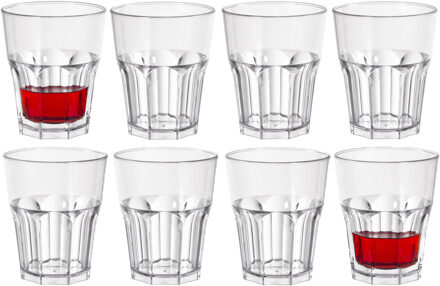 duni Drinkglas Any Day - 8x - onbreekbaar kunststof - 240 ml - vaatwasser bestendig