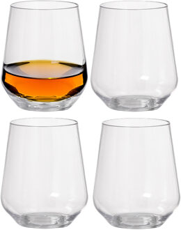 duni Drinkglas Elegance - 4x - onbreekbaar kunststof - 300 ml - vaatwasser bestendig