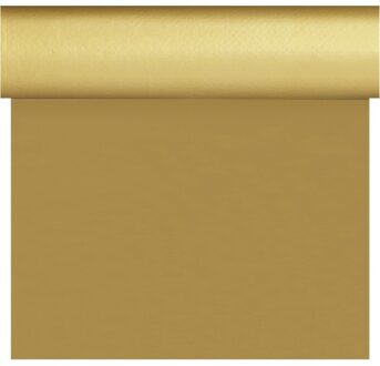 duni Gouden tafelloper/placemats 40 x 480 cm Goudkleurig
