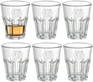 duni Kunststof Shotglas Any Day 3cl 6st transparant