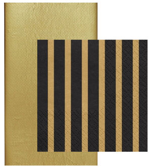 duni Papieren tafelkleed/tafellaken goud inclusief servetten