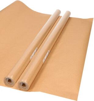 duni Rol Cadeaupapier/inpakpapier - 500 x 70 cm - bruin - Cadeaupapier