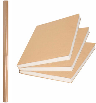 duni rol Kaftpapier/verzendpapier rol - 500 x 70 cm - bruin - 80 grams kwaliteit