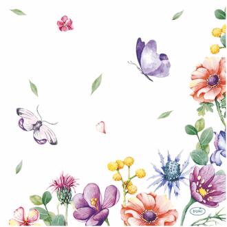 duni Servetten Breezy Butterflies 33cm multi