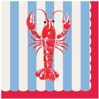 duni Servetten Crayfish Tide 33cm multi