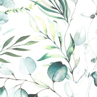 duni Servetten Eucalyptus White 33x33cm wit