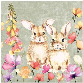 duni Servetten Floral Friends 33cm multi