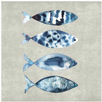 duni Servetten High Tide Fish 24cm multi