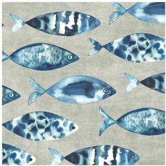 duni Servetten High Tide Fish 33cm multi