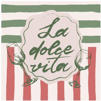 duni Servetten La Dolce Vita 33cm multi