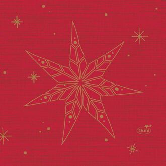 duni Servetten Star Stories Red 24x24cm