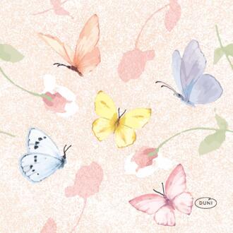 duni Servetten Sweet Peach 24x24cm oranje