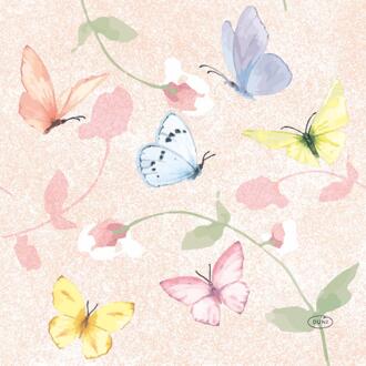 duni Servetten Sweet Peach 33x33cm oranje