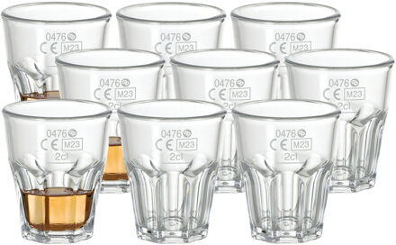 duni Shotglazen Any Day - 18x - onbreekbaar kunststof - 30 ml - vaatwasser bestendig