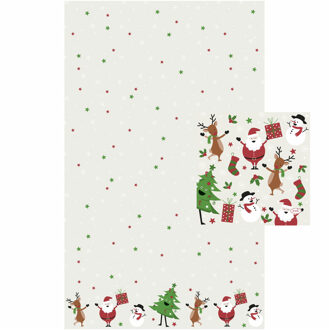 duni Tafelkleed met servetten set kerst thema - Tafellakens Multikleur