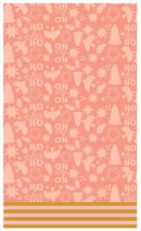 duni Tafellaken Festive Joy 138x220cm roze
