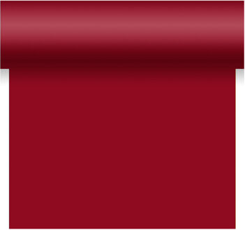 duni tafelloper - papier -bordeaux rood- 480 x 40 cm - Tafellopers