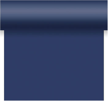 duni tafelloper - papier - donkerblauw - 480 x 40 cm - Tafellopers