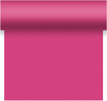 duni tafelloper - papier - fuchsia roze - 480 x 40 cm Rood