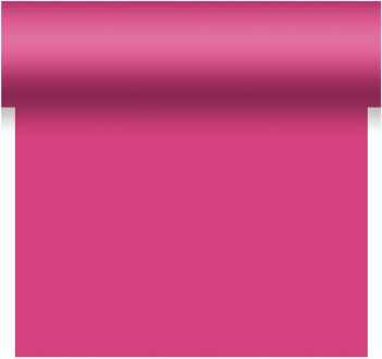 duni tafelloper - papier - fuchsia roze - 480 x 40 cm - Tafelloper/placemat