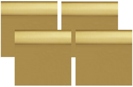 duni Tafelloper/placemats - 4x - goud - 40 x 480 cm - dunicel FSC papier - tafellaken
