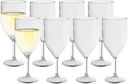 duni Wijnglas Any Day - 8x - onbreekbaar kunststof - 230 ml - vaatwasser bestendig